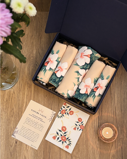 Orchid Elegance Gift Set - Placemats (4) & Table Runner