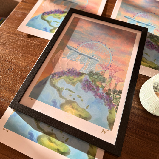 Earthy Marina Art Print