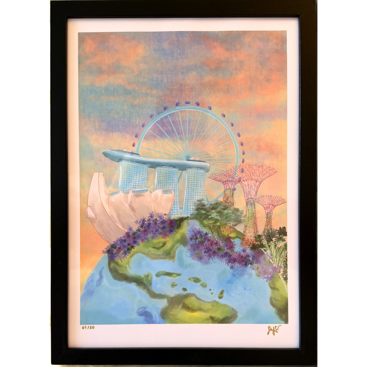 Earthy Marina Art Print