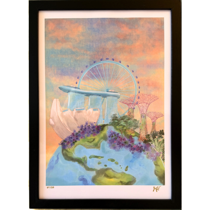 Earthy Marina Art Print