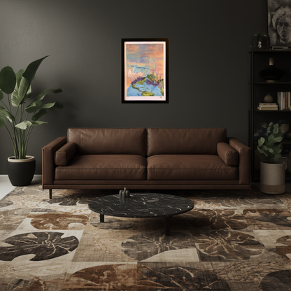 Earthy Marina Art Print