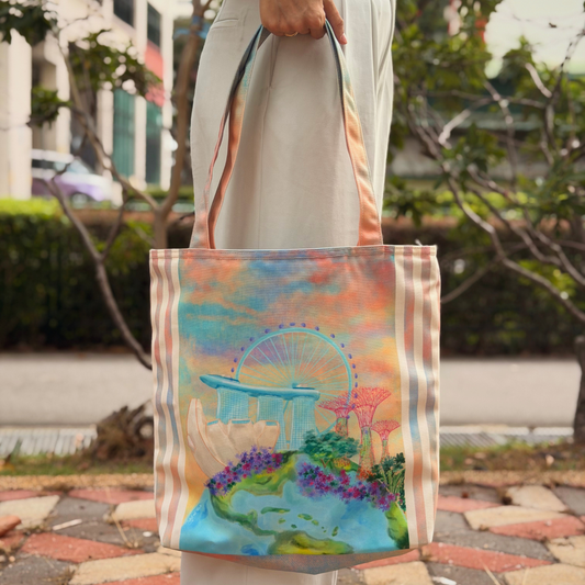Earthy Marina Tote Bag