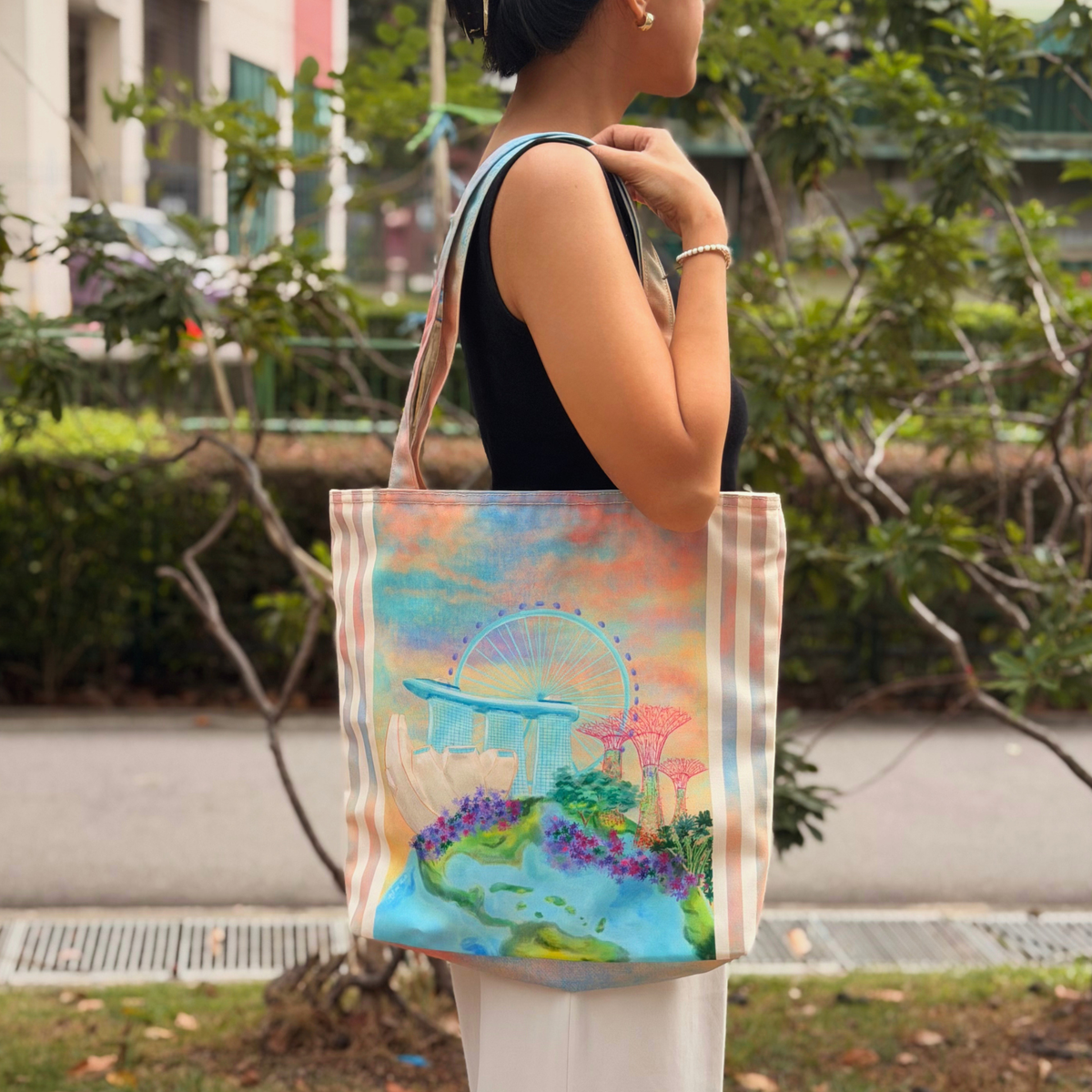 Earthy Marina Tote Bag