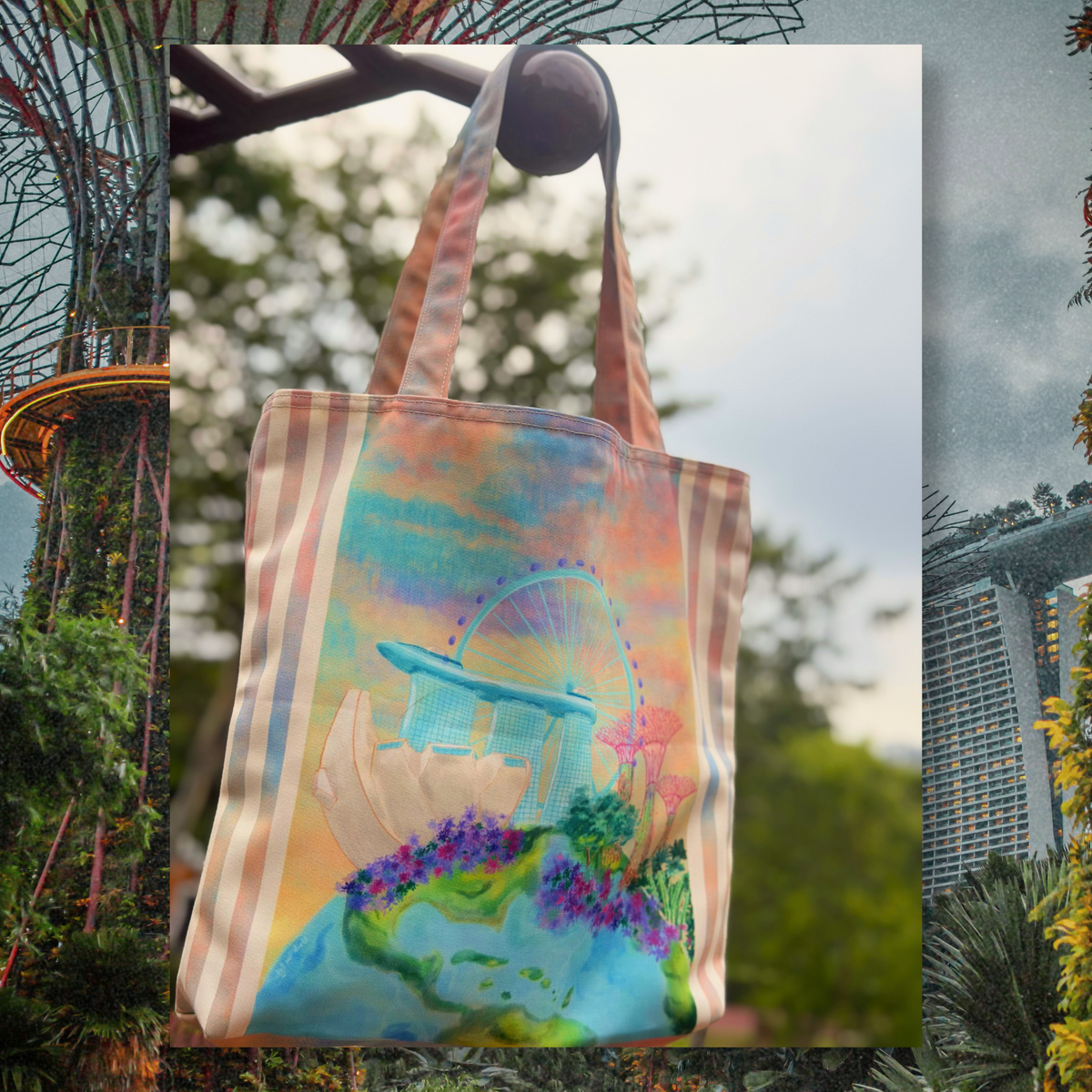 Earthy Marina Tote Bag