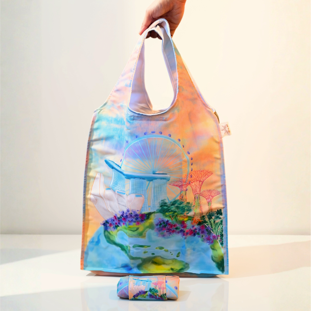 Earthy Marina Medium Foldable Shopping Bag