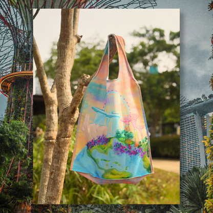 Earthy Marina Medium Foldable Shopping Bag