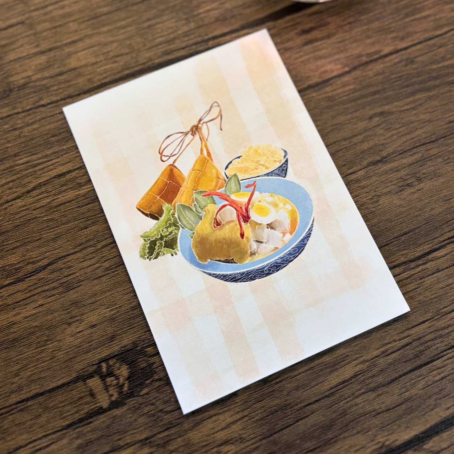 Ketupat Opor Ayam Greeting Card