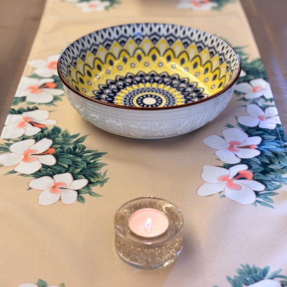 Orchid Elegance Table Runner