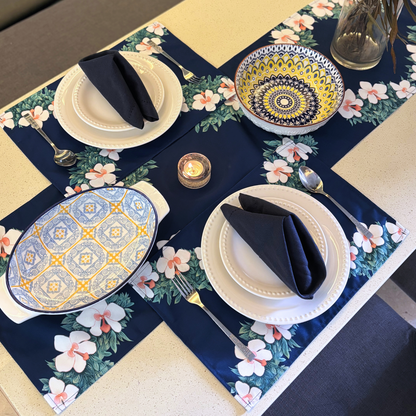 Orchid Elegance Table Runner