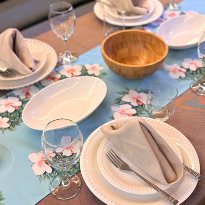 Orchid Elegance Table Runner